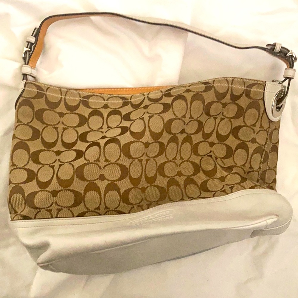 Coach canvas and leather tote (medium)